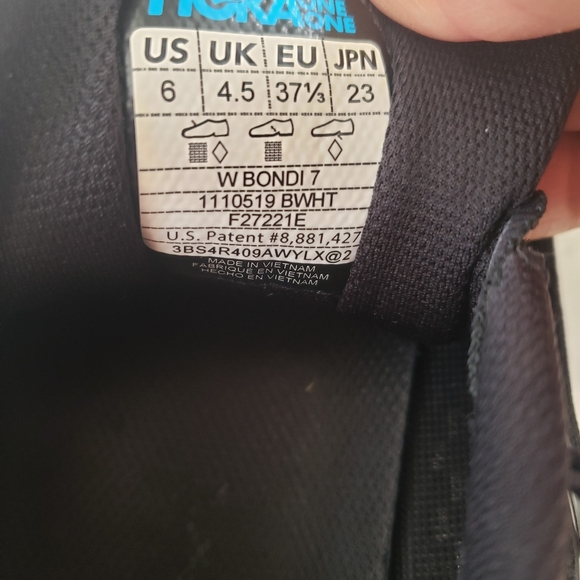 Hoka one one bondi 7 size 6 - Picture 3 of 13